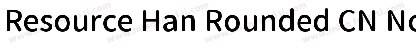 Resource Han Rounded CN Normal字体转换